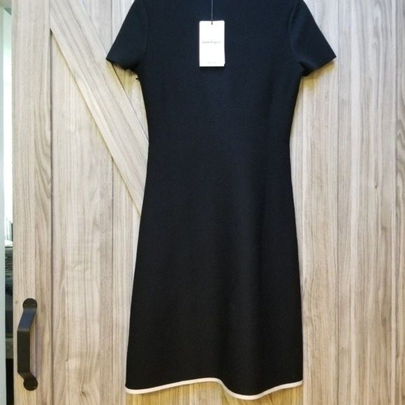 Salvatore Ferragamo Maximilian Davis Midi Noir Dress - Picture 12 of 16